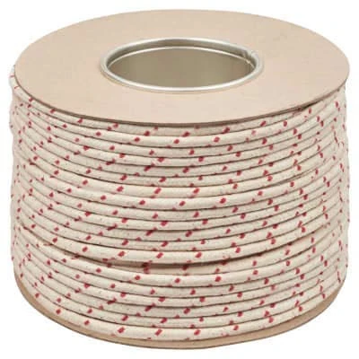 No.4 (7mm) - Quality Everlasto Traditional Redspot Waxed Cotton Sash Cord (7MM x 100M)