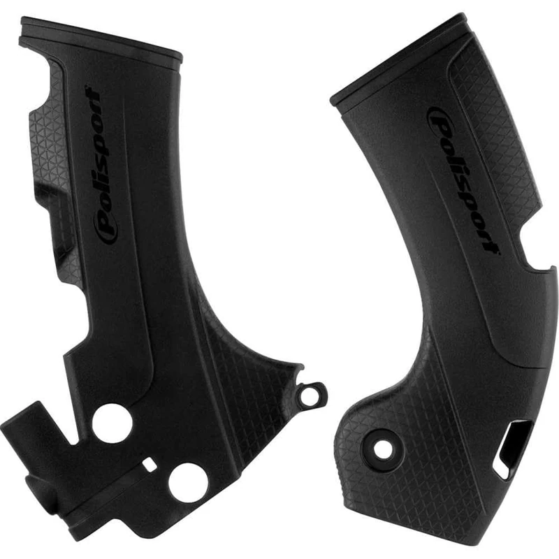 POLISPORT 8466500001 Heavy Duty Impact Resistant Plastic Plate Set Compatible with KTM Motorcycles in Black