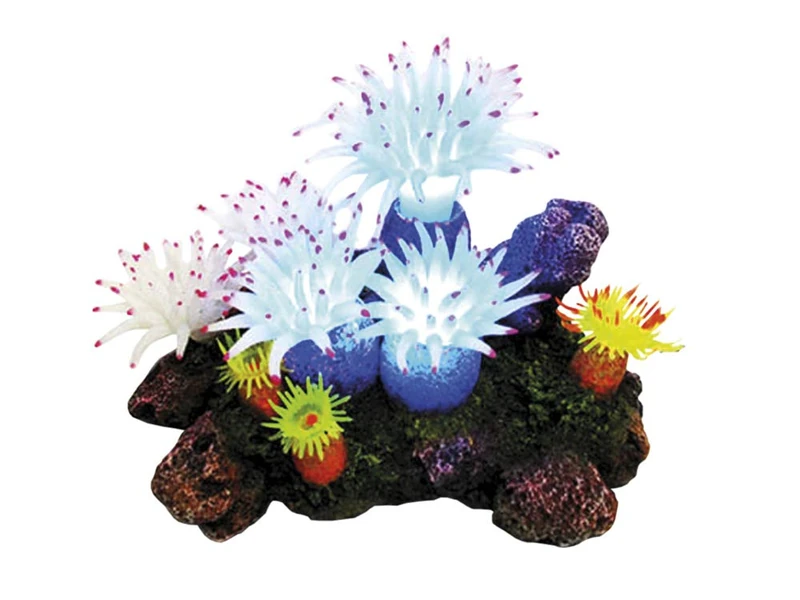 Nobby 28598 Aqua Ornaments Aplysina with Plants with LED 16.5 x 12 x 11 cm