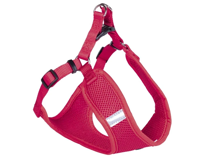 Nobby 80657-01 Mesh Reflect Harness Width 25 mm Length 69-83 cm + 66 cm Red