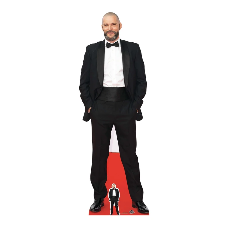 STAR CUTOUTS CS753 Lifesize Cardboard Cutout Fred Sirieix Maitre De First Dates Standee Stand Up 180cm Tall, Multicolour