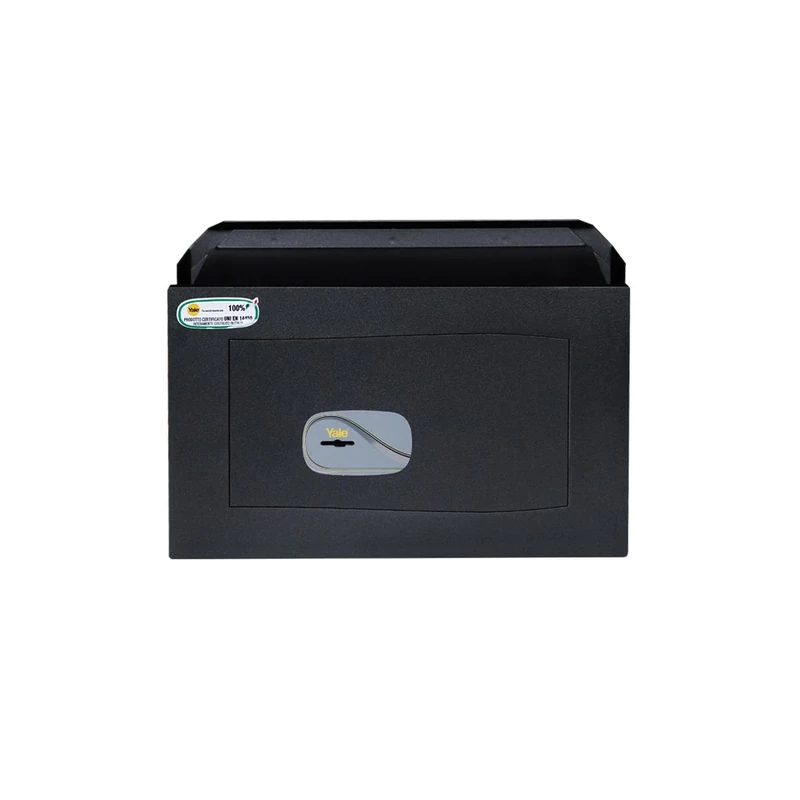 Yale certified key wall-mounted safe