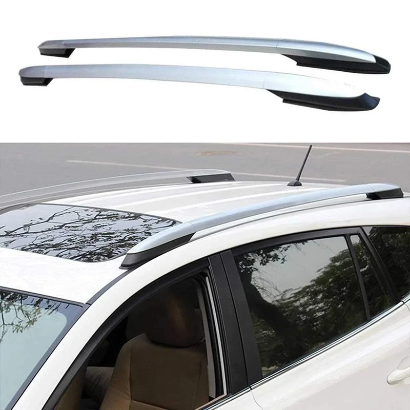 ANTS PART for 2014-2018 Toyota RAV4 Roof Rack Side Rails Crossbar OE Style Silver