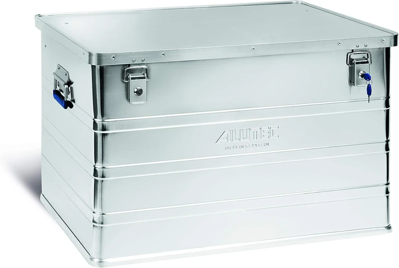 ALUTEC MÜNCHEN 2011186 Classic Aluminium Box with Cylinder Lock 790 x 560 x 487 mm Silver