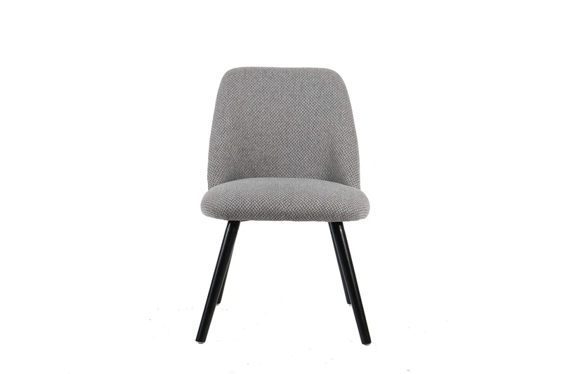 Aspect Harlow Set of 2 Upholstered Dining Chair, Beech, Mixed Grey, 53.5(W) x69(D) x78(H) cm