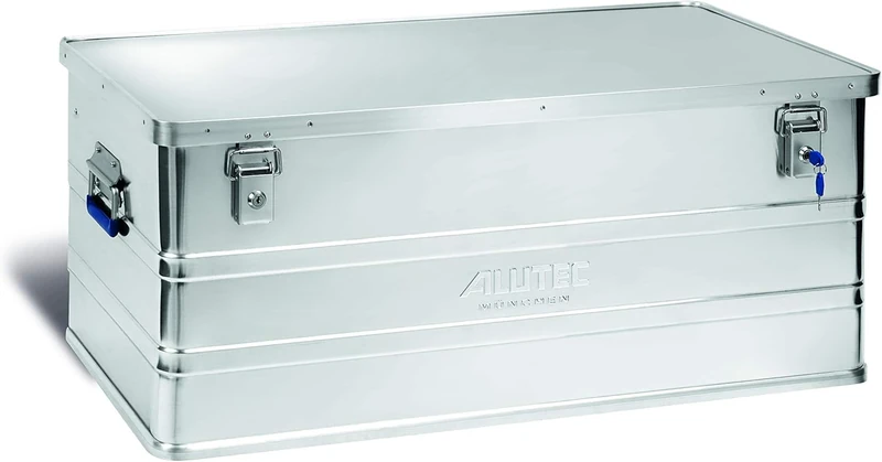ALUTEC MÜNCHEN 2011142 Classic Aluminium Box with Cylinder Lock 900 x 490 x 380 mm Silver