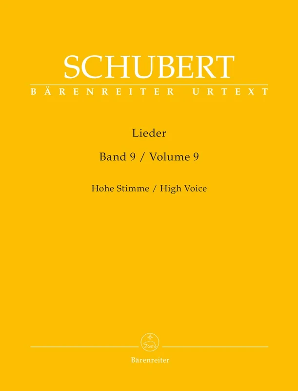 Lieder Volume 9, High Voice & Piano