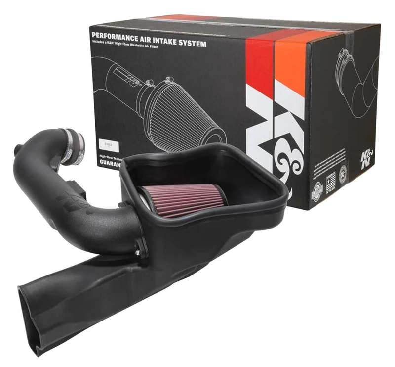 K&N Cold Air Intake Kit: High Performance, Increase Horsepower: Compatible with 2018-2021 FORD (Mustang GT)63-2605