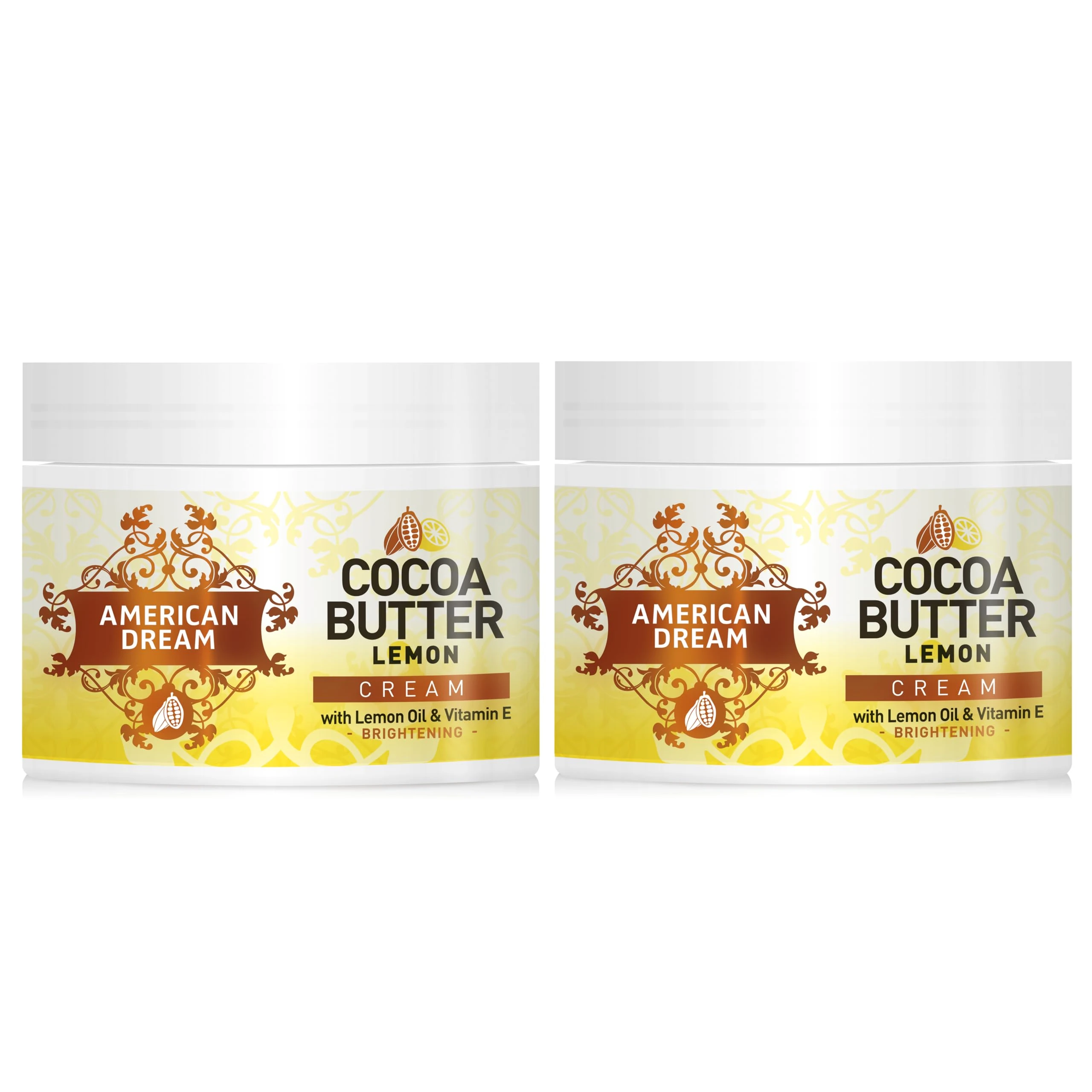 American Dream Lemon Cocoa Butter Twin Pack - 2 x 500ml Jars