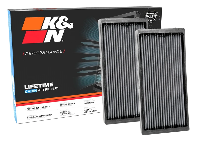 K&N LIFETIME Cabin Air Filter: Premium, Washable, Clean Air for your Cabin: Compatible with 2000-2018 BMW: X5, X6, Z3, VF3019