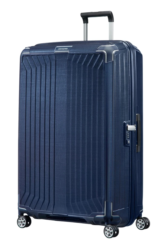 Samsonite Lite-Box - Premium Hardshell Suitcase Extra Large 81 cm, Spinner with 4 Wheels, Lightweight, TSA Lock, 124L - 3.50 KG - Blue (Deep Blue)