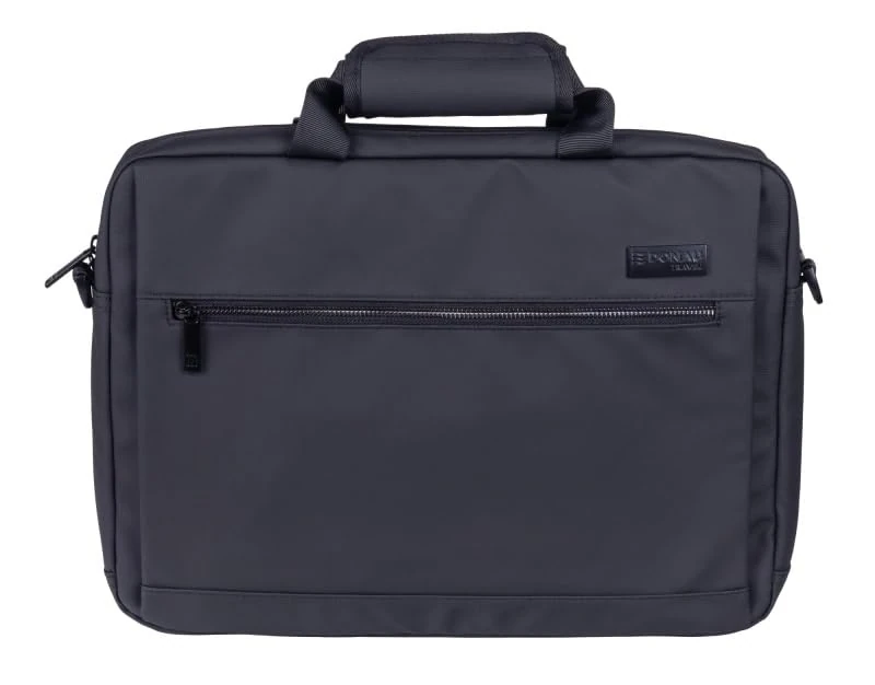 DONAU TRAVEL Vienna Laptop Bag/ 15.6"/ work/For travel/Waterproof/Dimensions: 40 x 9 x 29 cm/Capacity 10 liters/ 5-year warranty/Black color/Elegant bag