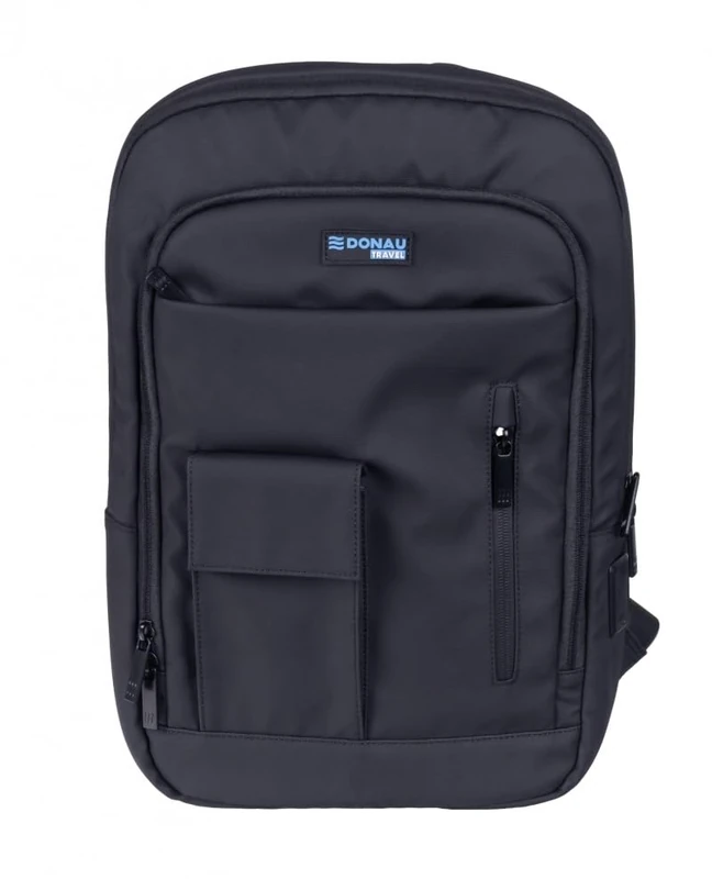 DONAU TRAVEL Rome Laptop Backpack/ 13.9"/ work/university/waterproof material/laptop and tablet compartment/ 29x7x43cm/ capacity 9 liters/black color/ 5 year warranty - Image 1