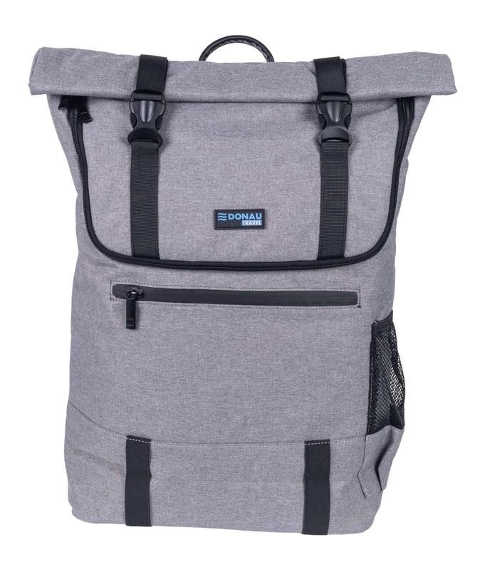 DONAU TRAVEL London Laptop Backpack Waterproof/Notebook 15.6 inch / 18 l/Grey/Uni Daypack for Women & Men/Elegant Travel Backpack Daypack for Travel, Cycling, School