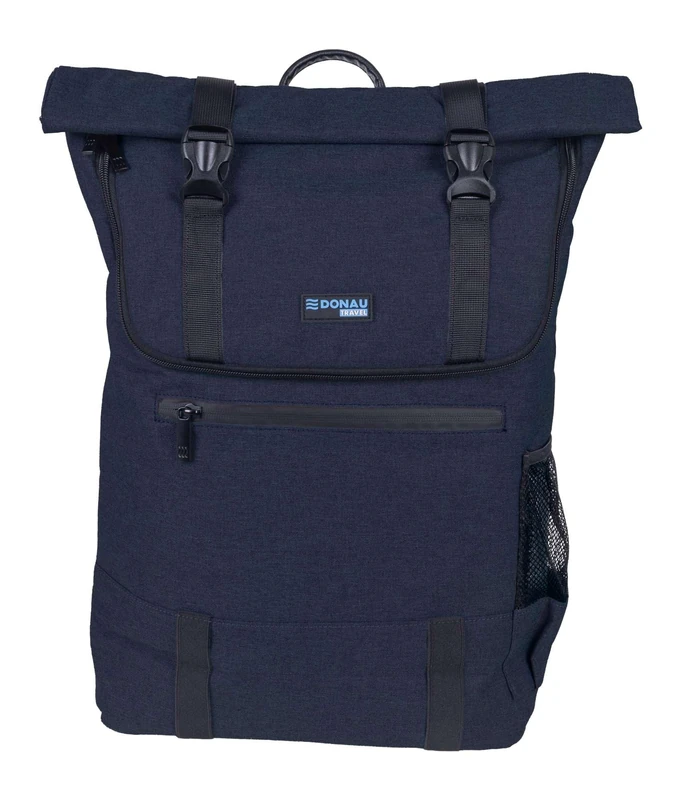 DONAU TRAVEL London Laptop Backpack Waterproof/Notebook up to 15.6 inch / 18 l/Navy Blue/Uni Daypack for Women & Men/Elegant Travel Backpack Daypack for Travel, Cycling, School