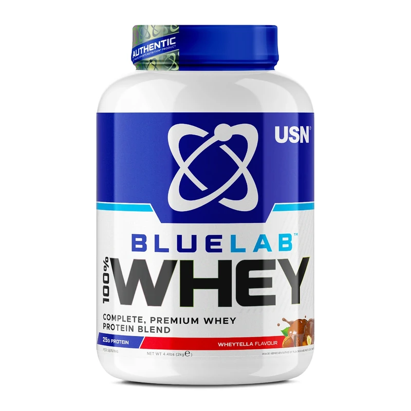 USN Blue Lab Whey Protein Powder: Wheytella - Whey Protein 2kg - Post-Workout - Whey Isolate - Muscle Building Powder Supplement With Added BCAAs