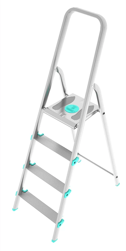 Colombo New Scal S107A04W Step Ladder Aluminium Ladder 150 kg, 3.7 kg, 460 mm, 9 cm, 153 cm, 1 Piece