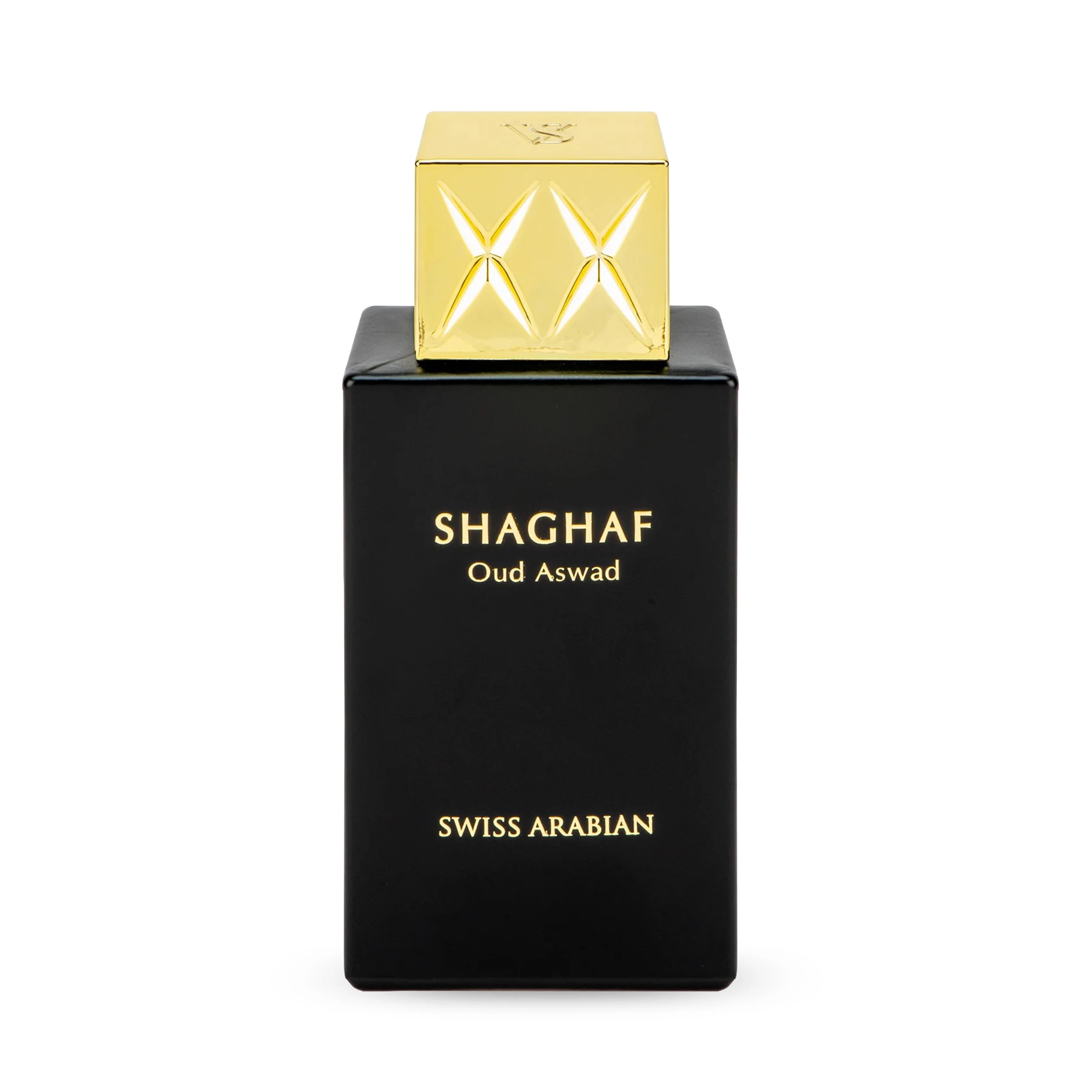 Swiss Arabian Shaghaf Oud Aswad - EDP Spray for Unisex -Sensual and Mouthwatering Noir Oud Wood Fragrance - Long Lasting Personal Fragrance, Cologne - Enchanting Fusion of Arabic Perfume - 75ml