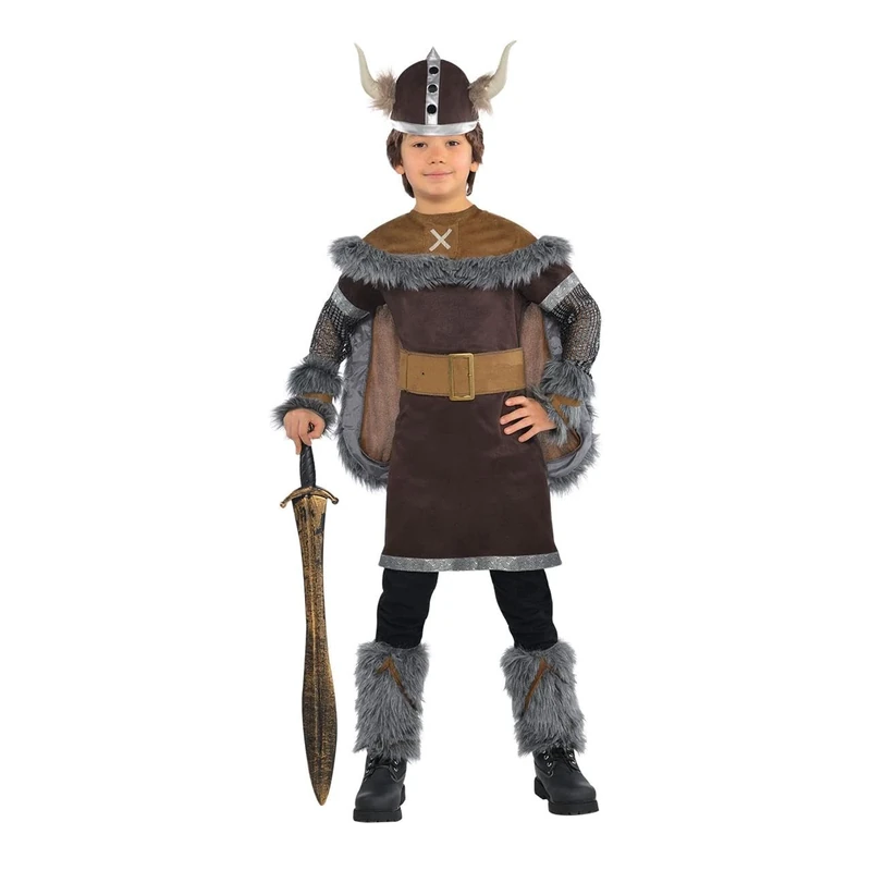 set high (PKT) (999661) Child Boys Viking Warrior Fancy Dress Costume (10-12 Years)