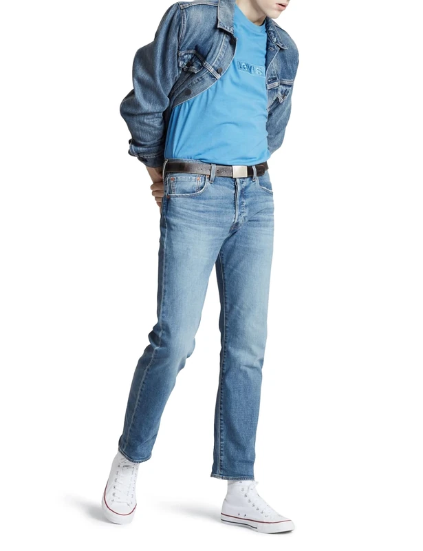 Levi's Men's 501 Original Fit Jeans, Ironwood Overt, 42W / 32L - Image 1
