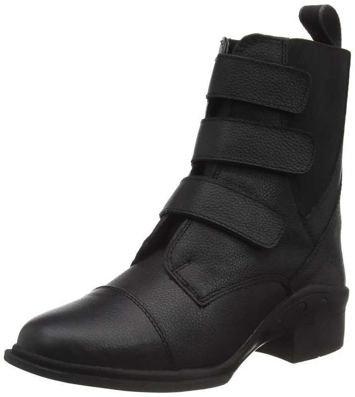 Rhinegold Elite Montana Velcro Paddock Boot-6.5(40)-Black, UK EU