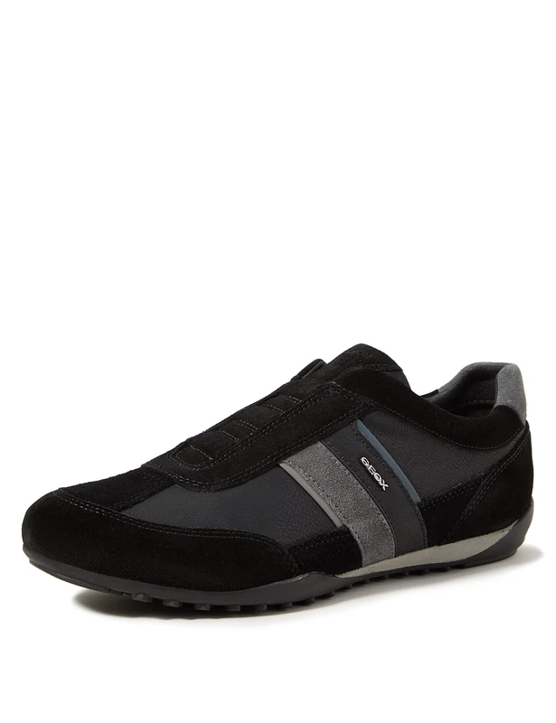 Geox Mens U Wells Sneakers, Black Dk Jeans, 11 UK