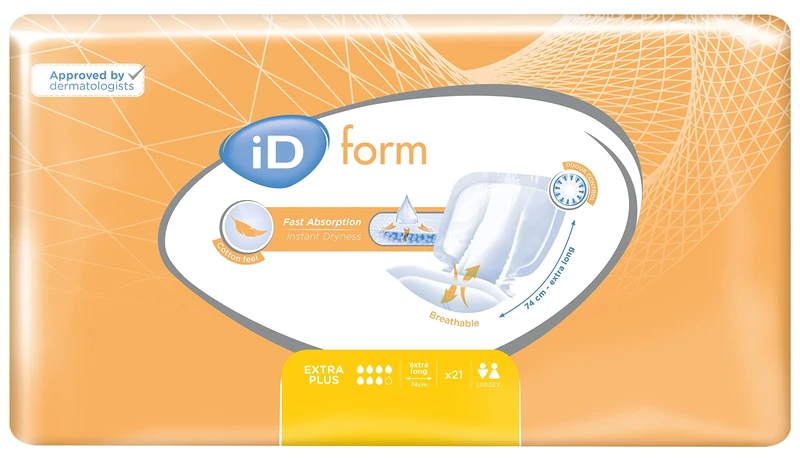 iD Expert Form 3 (Cotton Feel) Incontinence Pads - Extra Plus (1 Pack of 21)