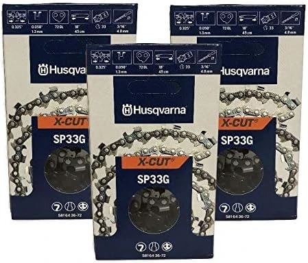 Husqvarna 581643672 SP33G X-Cut .325 .050 72 DL 3 Pack