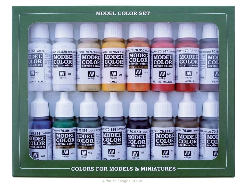 Vallejo VAL70149 AV Model Color Set-French & British Napol (x16), Various, 16 Count (Pack of 1)