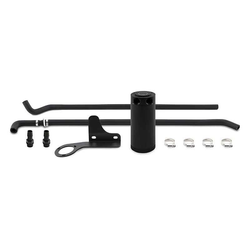 Mishimoto MMBCC-MS3-07PBE2 Baffled Oil Catch Can PCV Side Compatible With Mazda Mazdaspeed3 2007-2013 Black