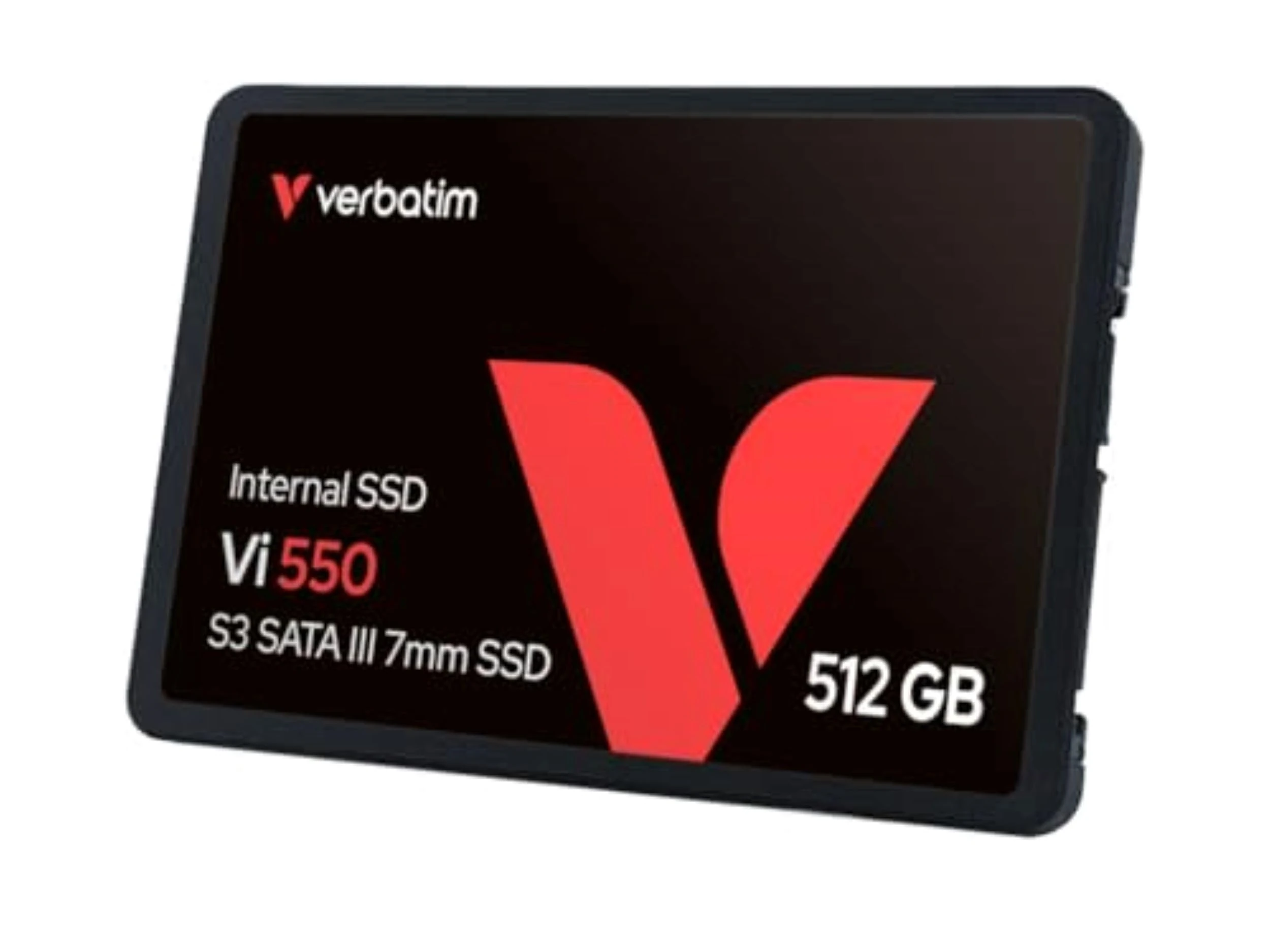 Verbatim Vi550 S3 SSD - internal SSD 512GB - Solid State Drive - 2.5'' SATA III interface - internal SSD drive with 3D NAND technology - high performance SSD 512GB - 560MB/s - black