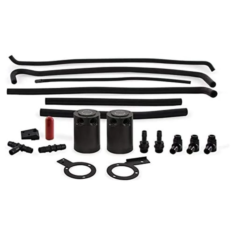 Mishimoto MMBCC-STI-08SBE Baffled Oil Catch Can Compatible With Subaru STI 2008-2014 Black