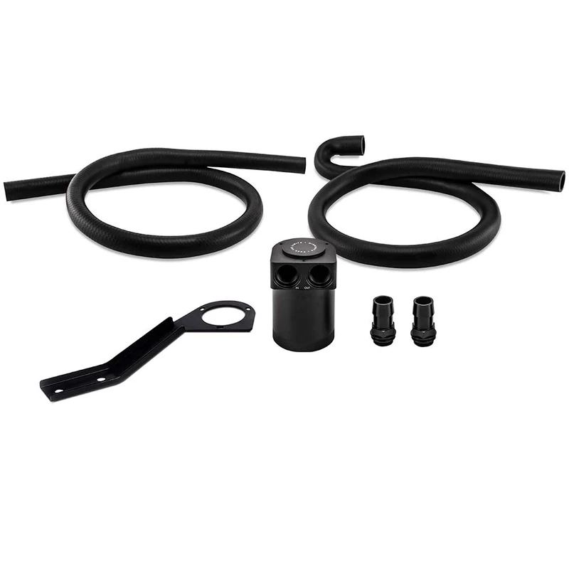 Mishimoto MMBCC-N54-06CBE2 Baffled Oil Catch Can CCV Side Compatible With BMW N54 2007-2010 Black