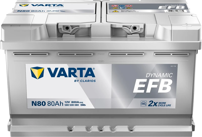 Varta Blue Dynamic EFB N80 80Ah 800A