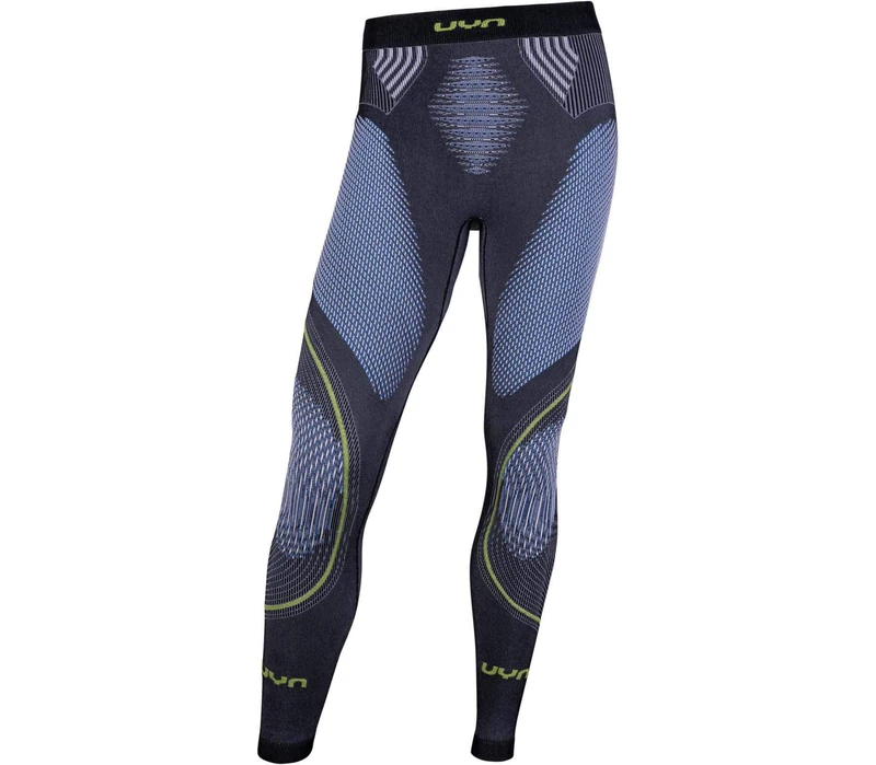 UYN U100014 EVOLUTYON UW LONG MELANGE Pants Men's Anthracite melange/Blue/Glossy Yellow XL