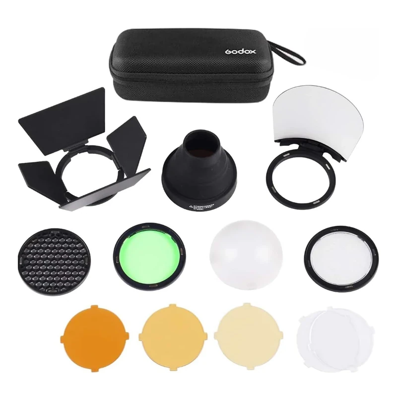Godox AK-R1 Round Flash Head Accessories Kit for Godox V1 Speedlight and H200R Round Flash Head to AD200 AD200pro Pocket Flash