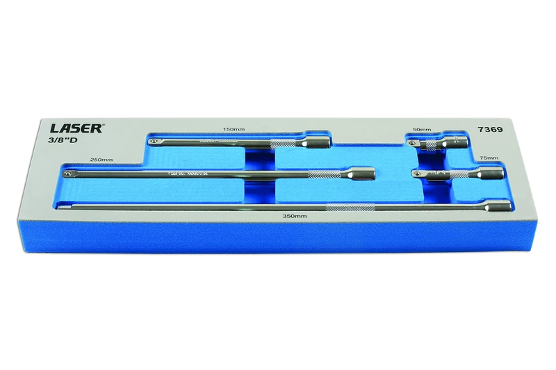 Laser 7369 Extension Bar Set 3/8"D 5pc