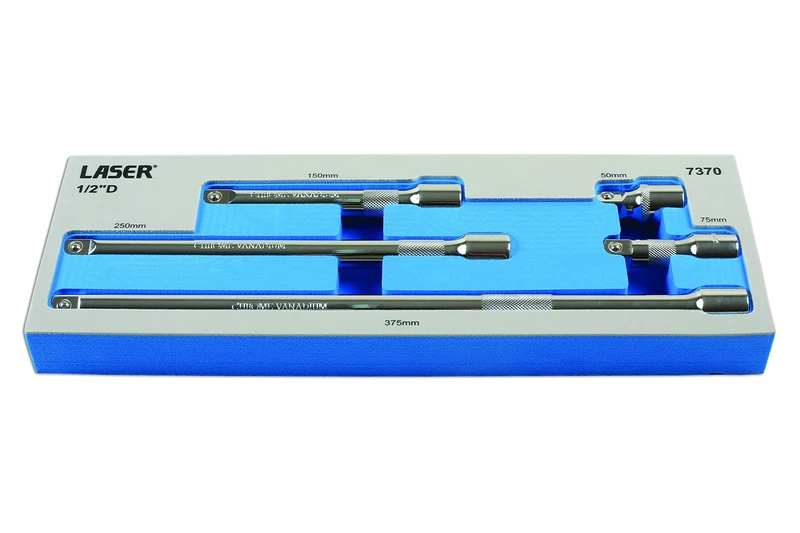 Laser 7370 Extension Bar Set 1/2"D 5pc