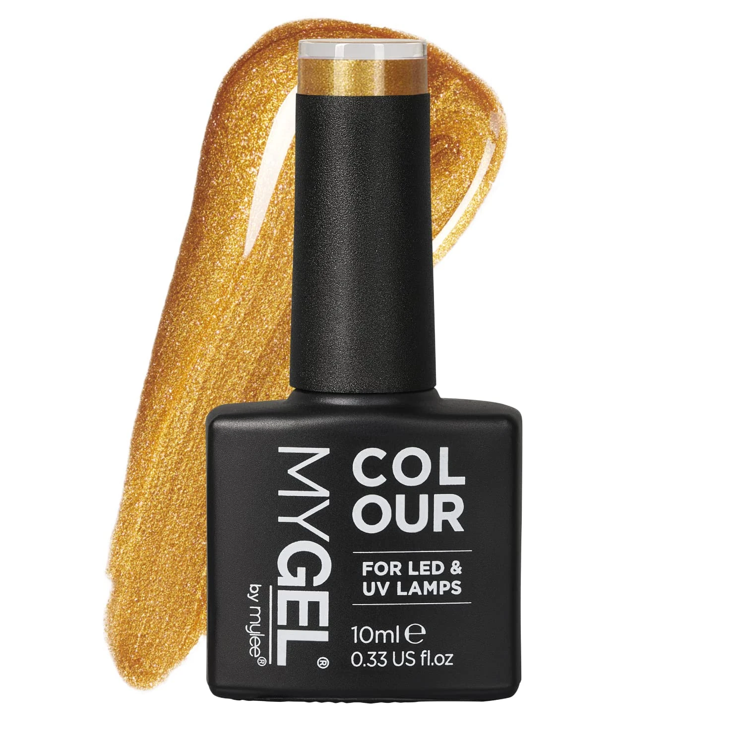 Mylee Gel Nail Polish 10ml [Goldy locks] UV/LED Soak-Off Nail Art Manicure Pedicure for Professional, Salon & Home Use [Shimmer Range] - Long Lasting & Easy to Apply