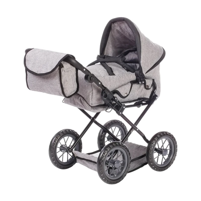 KNORRTOYS.COM 63187 Knorrtoys 63187 Doll Pram Ruby-stoneblack Doll's Pram, 51 x 37 x 64 cm