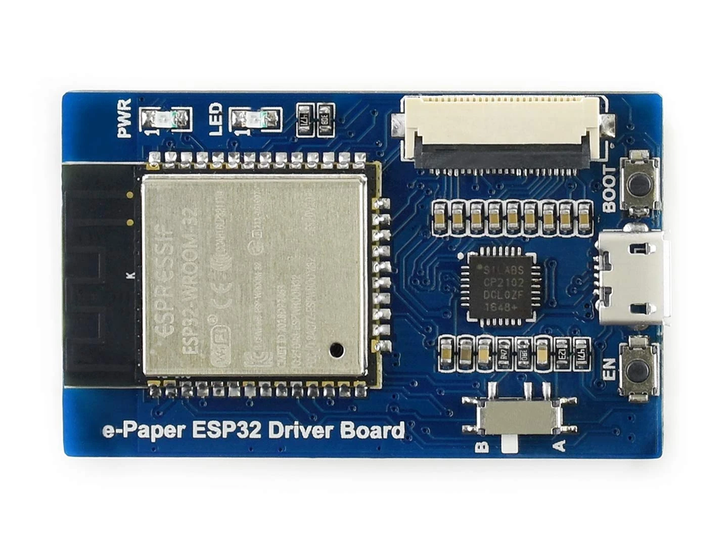 Waveshare Universal e-Paper Driver Board with WiFi BT SoC ESP32 Onboard Supports Various SPI e-Paper Raw Panels