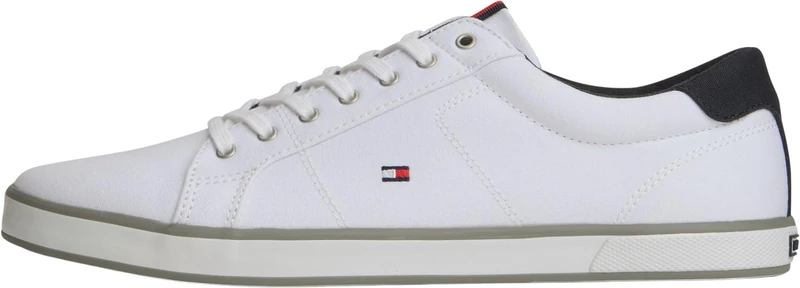 Tommy Hilfiger Men’s Vulcanised Trainers, White (White), 10