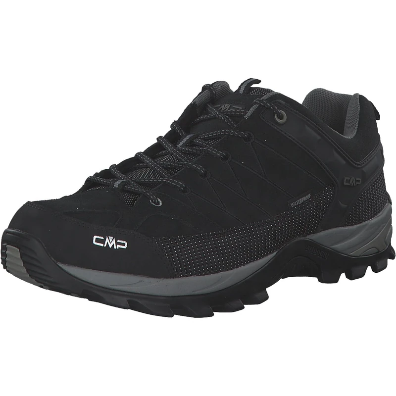 CMP Rigel Low Trekking Shoes Wp Nero-Grey UK 8