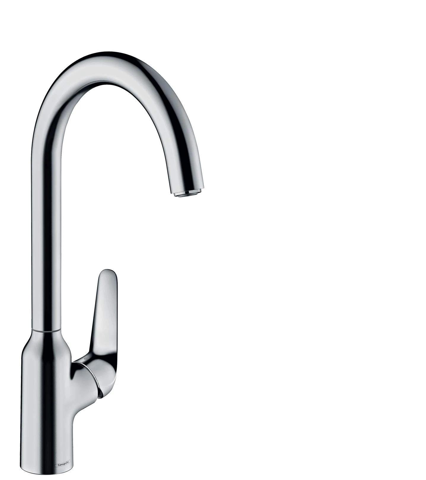 hansgrohe 71802000 M421-H220 Kitchen Tap, 360° Swivel Range, Pull-Out Spray, Chrome, Spout height 22 cm