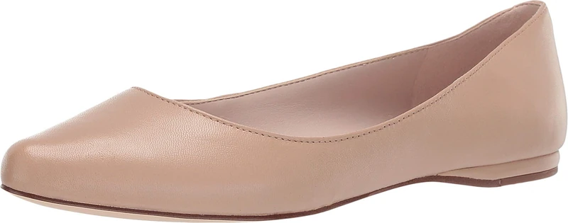 NINE WEST Women's Speakup Flats, Light Natural, 4.5 UK