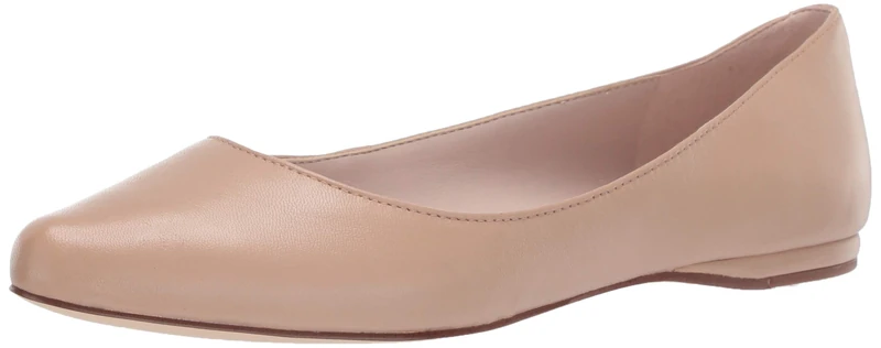 Nine West Women's Wnspeakup Flats, Light Natural, 3.5 UK