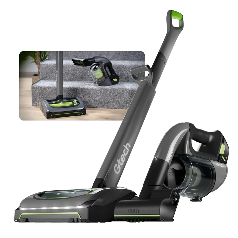 Gtech System, Airram MK2 + Multi MK2 Cordless Vacuum Cleaner Bundle, Combined 60 Mins Runtime