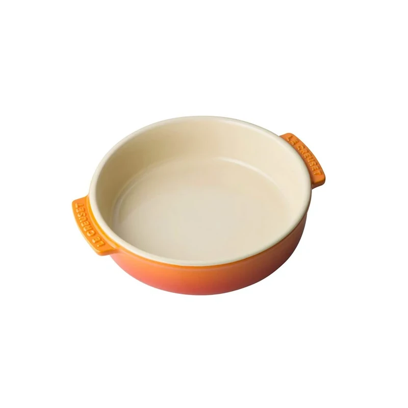 Le Creuset Stoneware Tapas Dish, 14 cm, Volcanic Orange, 72102140900001