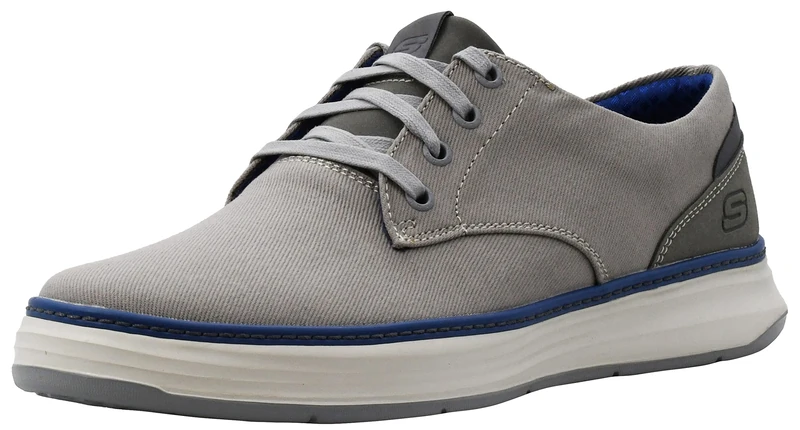 Skechers Men's Moreno Canvas Oxford Shoe, Grey 037, 7 UK