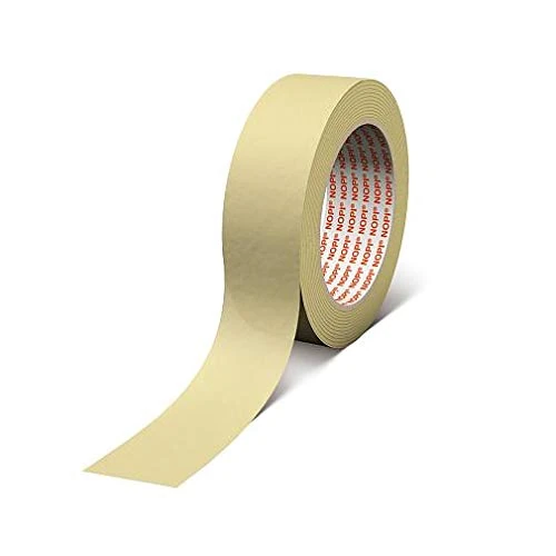 Tesa 4349 Universal Masking Tape, Support Paper, Natural Rubber Masking Adhesive, 125μm, 50 m x 38 mm, Transparent, Pack of 48 Pieces
